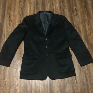 T. Harris London Coat Men's Medium Button Front Wool Classic Fall Jacket